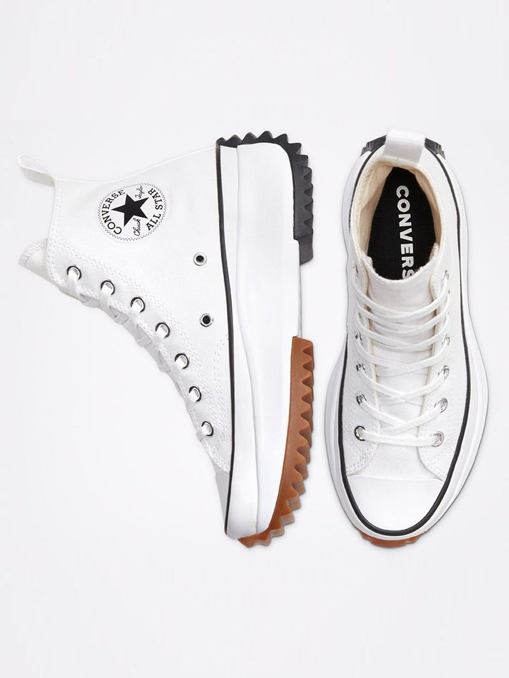 Run Star Hike Hi White/Black/Gum Shoes