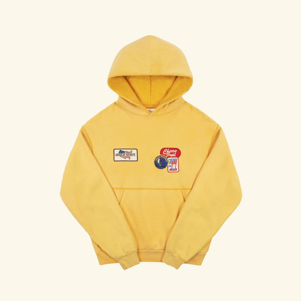 Patchwork Hoodie (Butter Yellow)