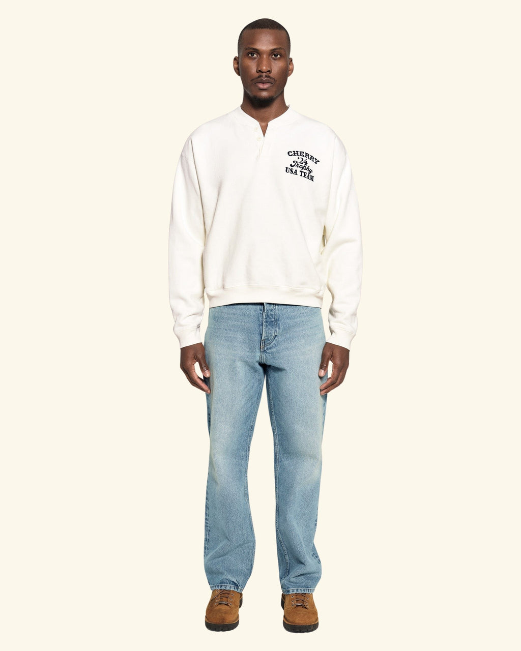 Trophy Henley Crewneck