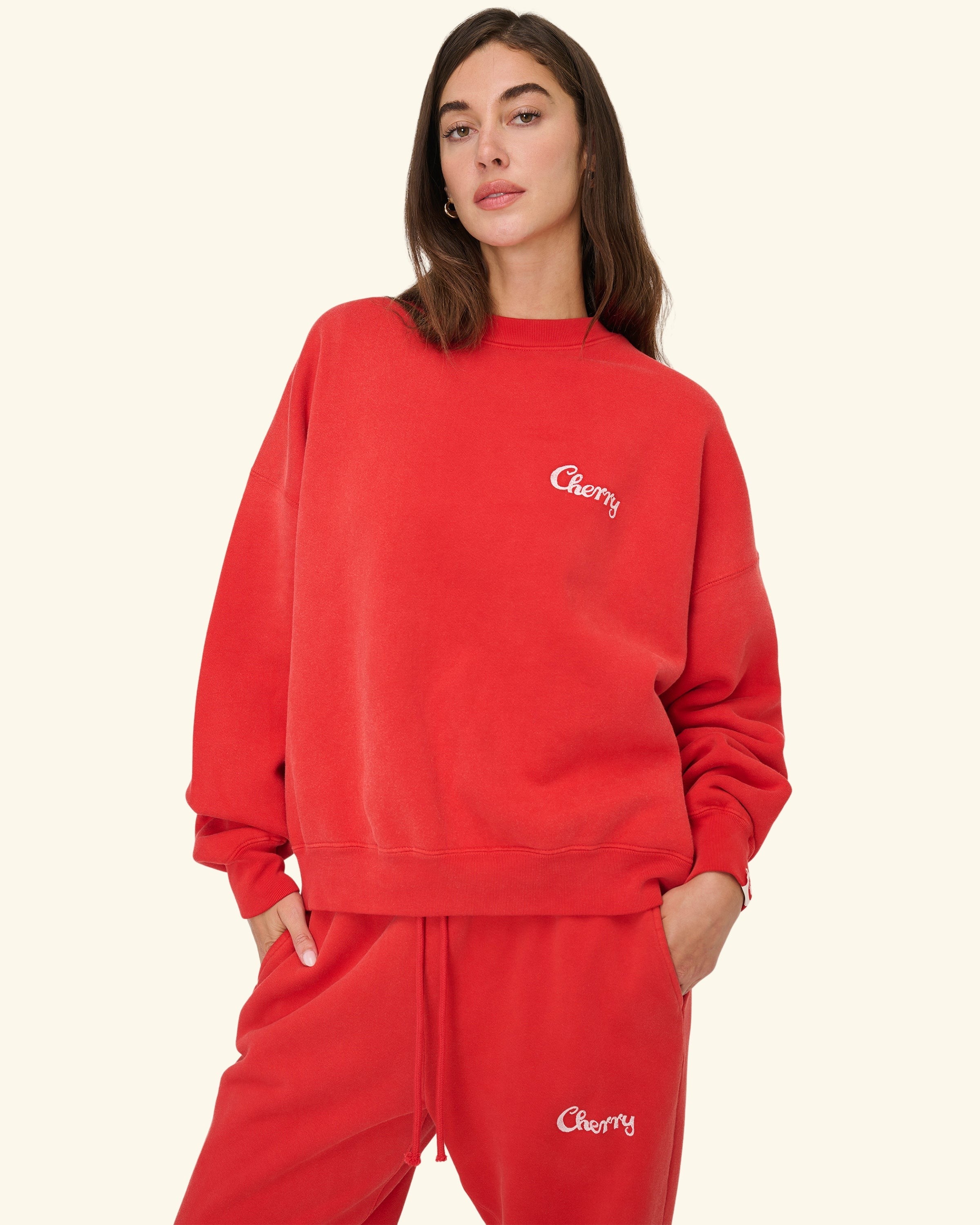 Best Quality Crewneck (Sun Faded Red)