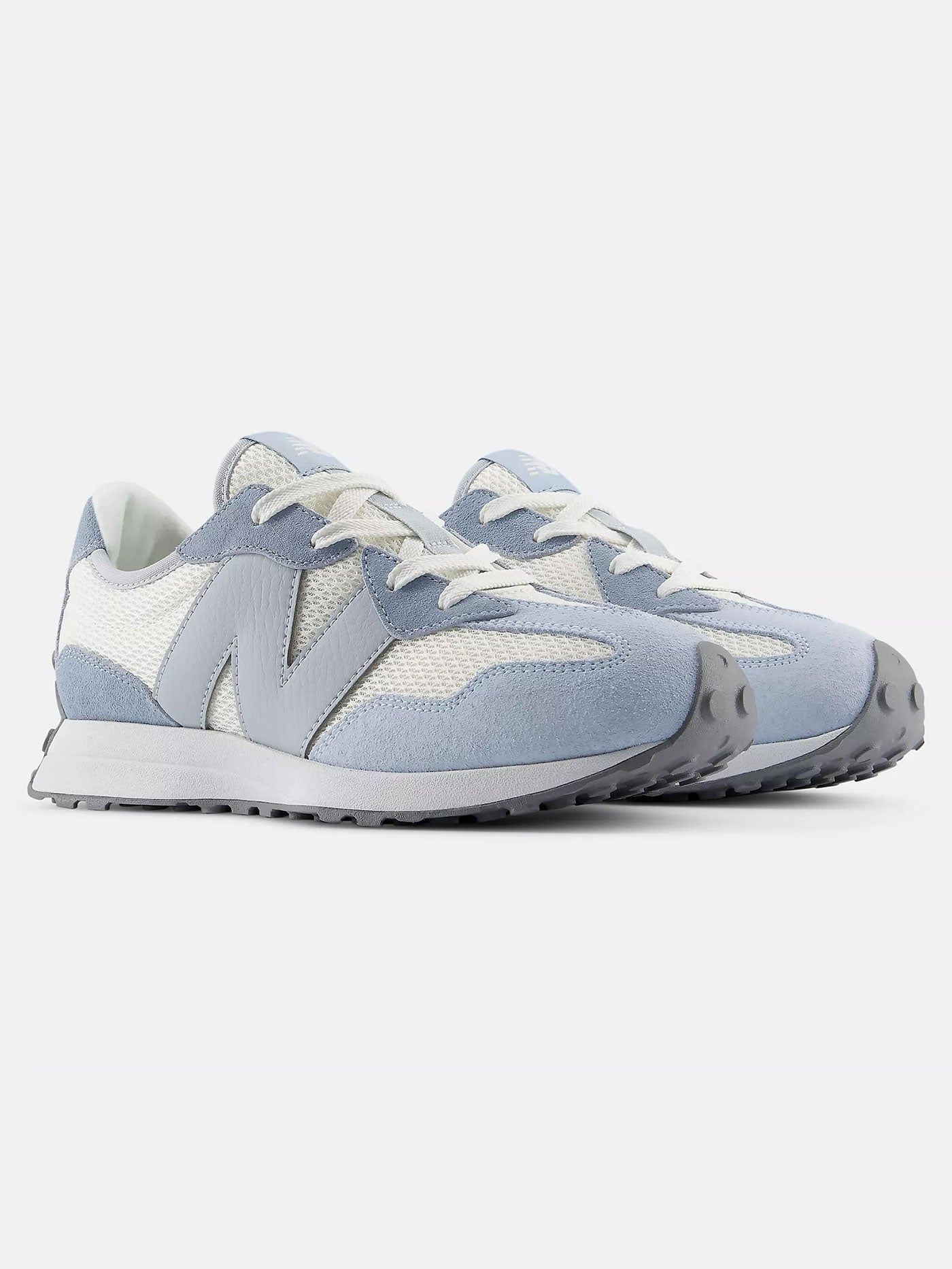 327 Light Arctic Grey/Light Zinc Blue Shoes (Youth 7-14)