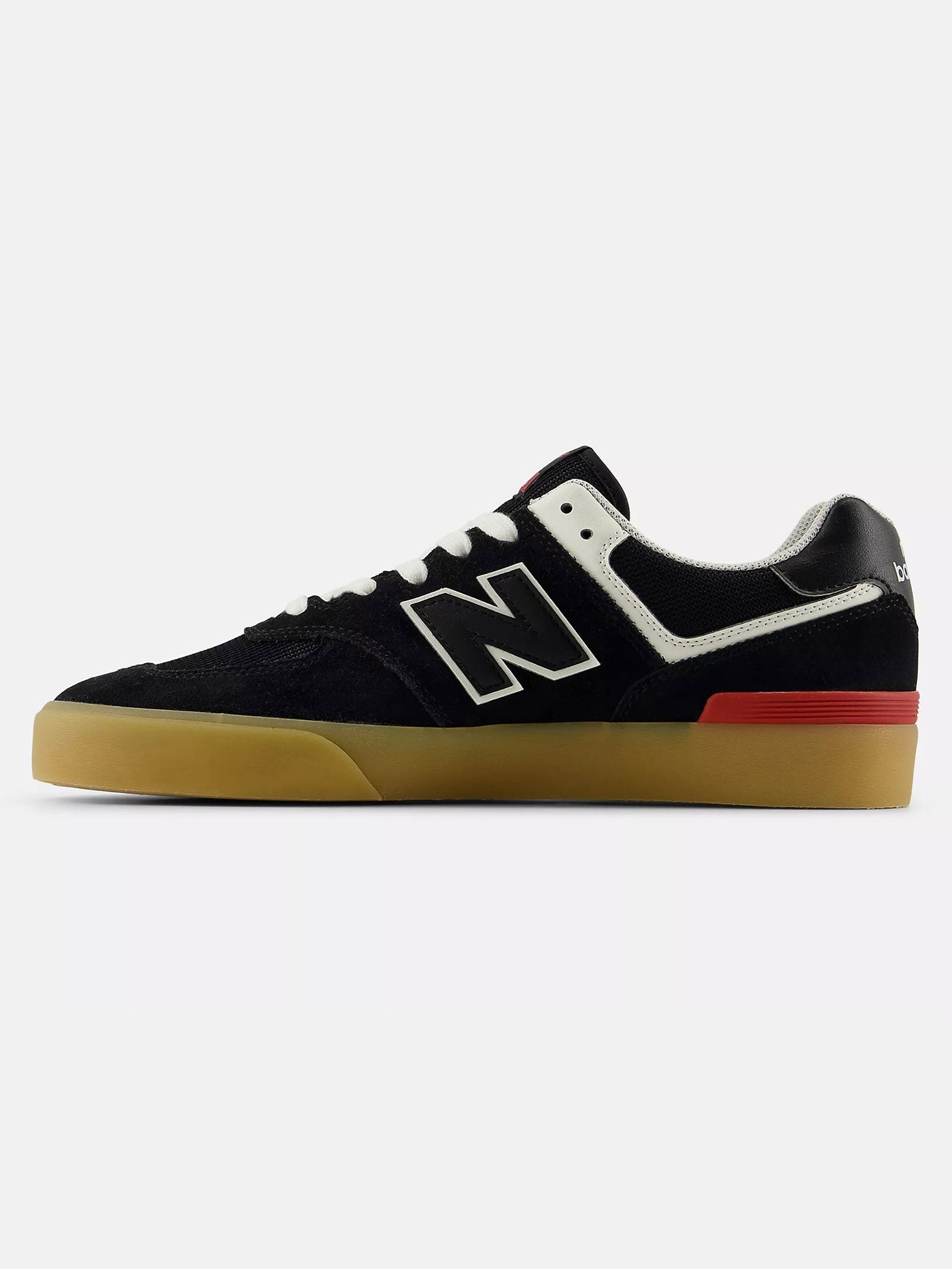 574 Vulc Black/White Shoes