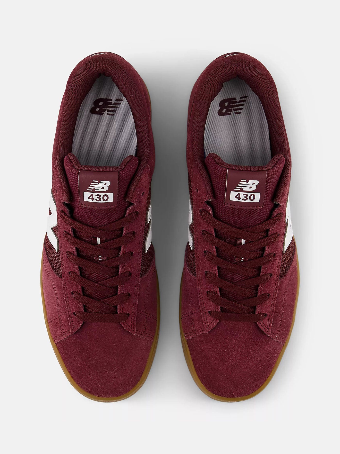430 Burgundy/White Shoes