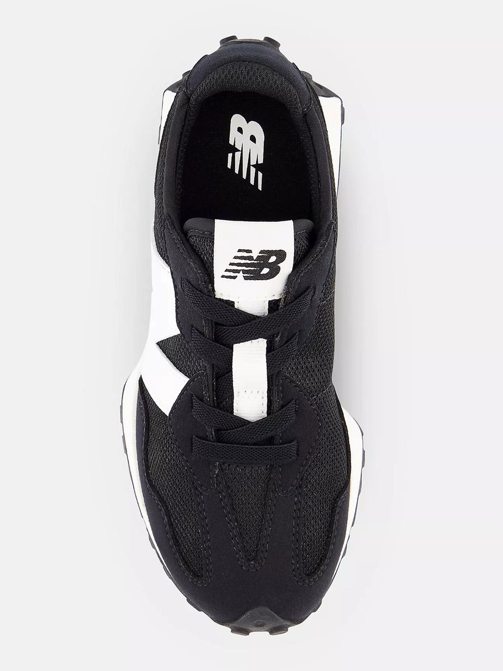 327 Black/White Shoes (Kids 2-7)