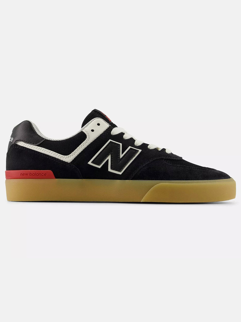 574 Vulc Black/White Shoes