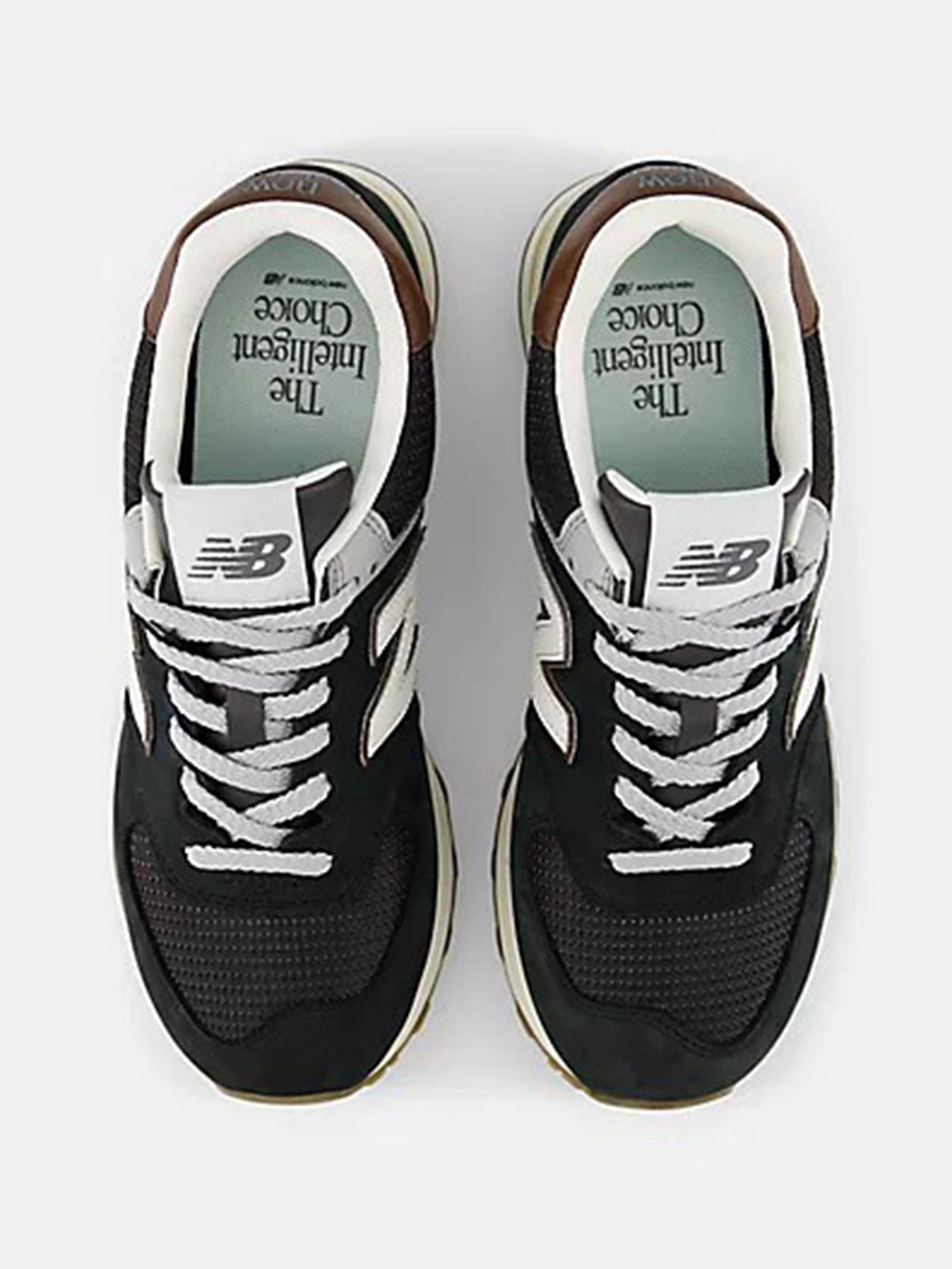 574 Brown/Dark Silver Metallic Shoes