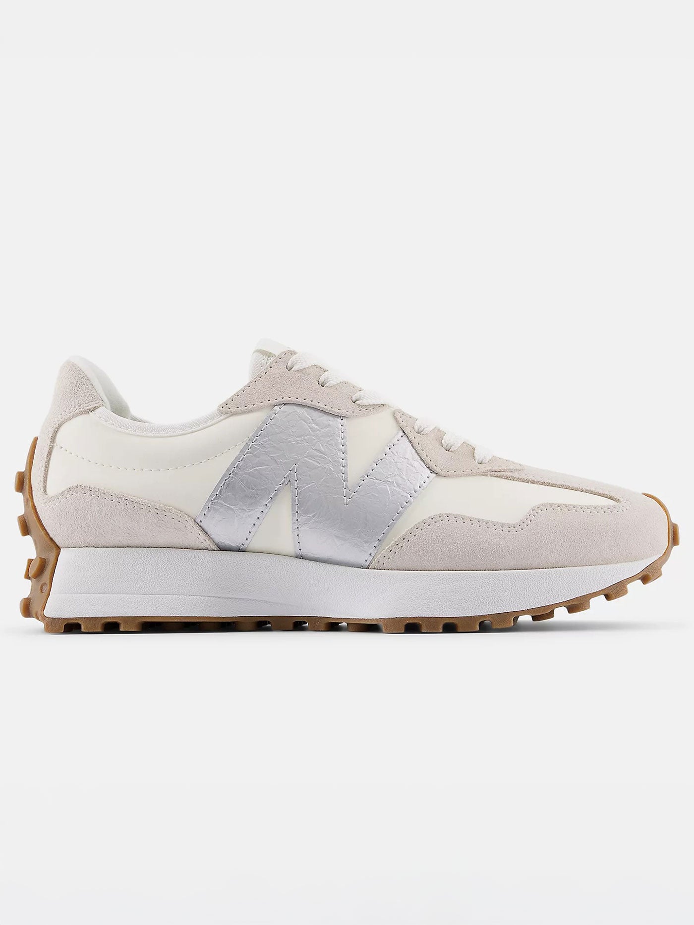 327 Angora/Silver Metallic Shoes