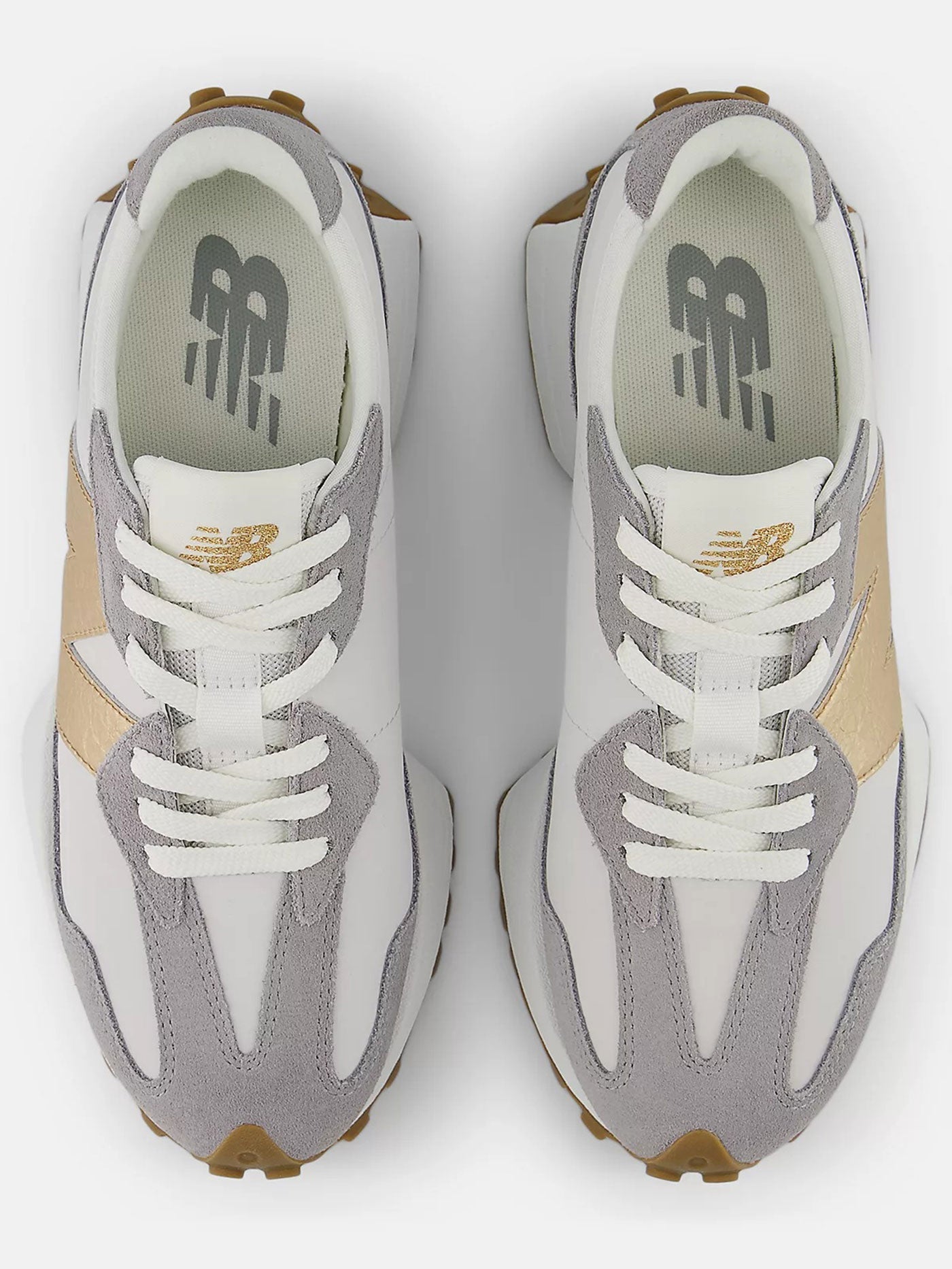 327 Grey Matter/Gold Metallic Shoes