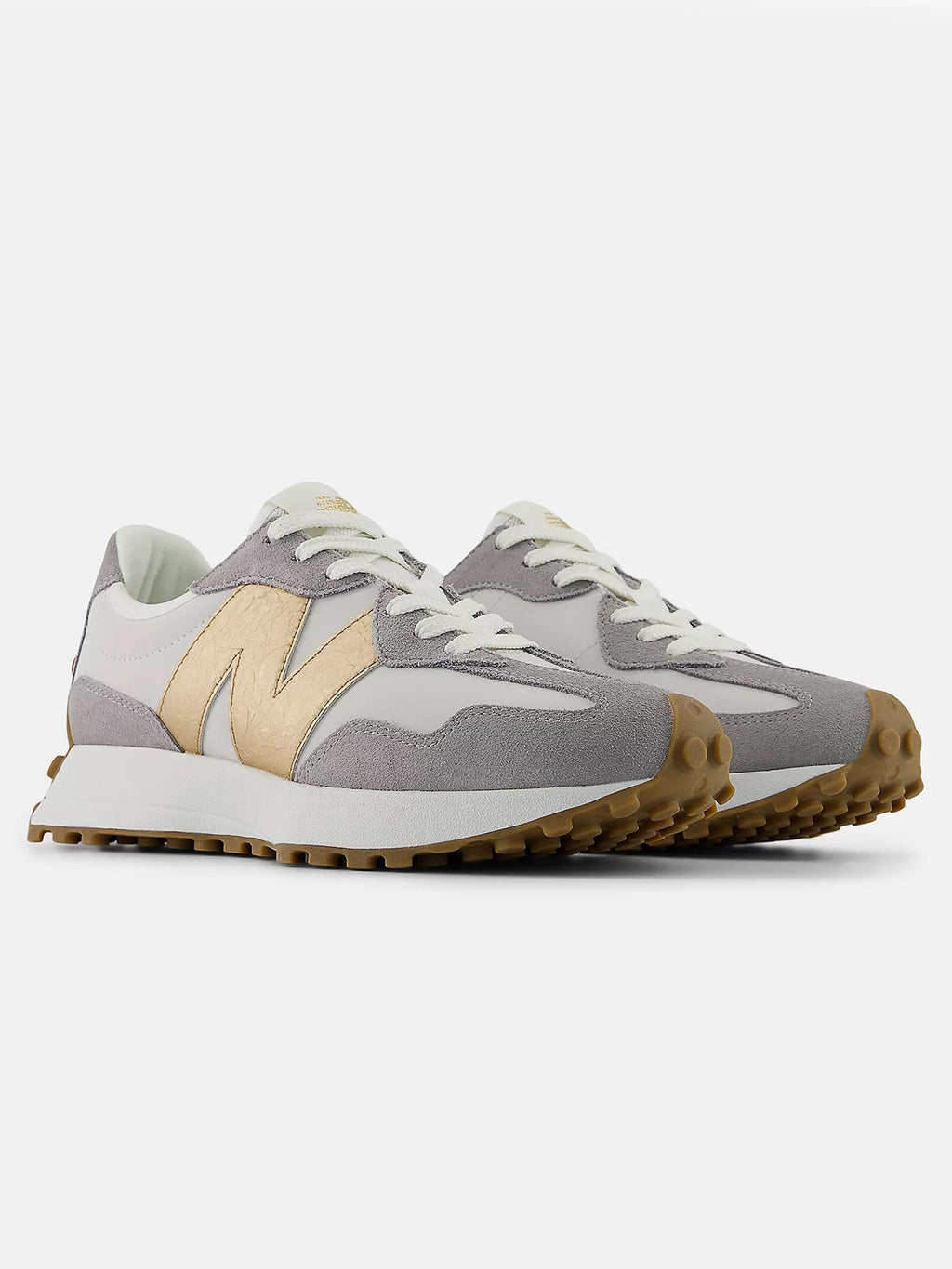 327 Grey Matter/Gold Metallic Shoes