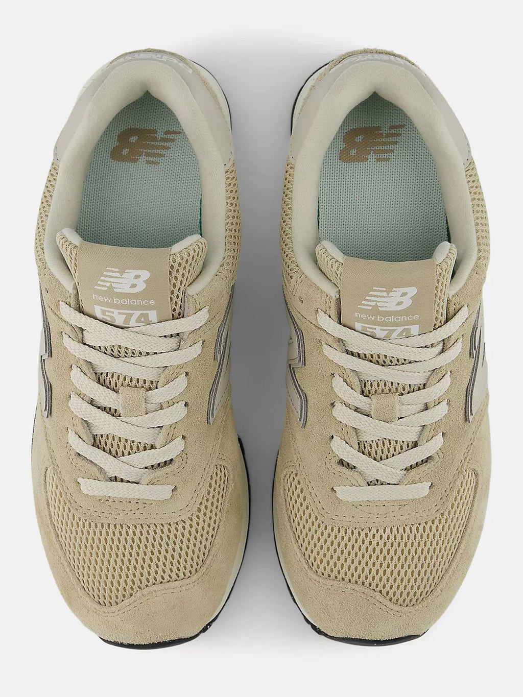 574 Beige/White Shoes