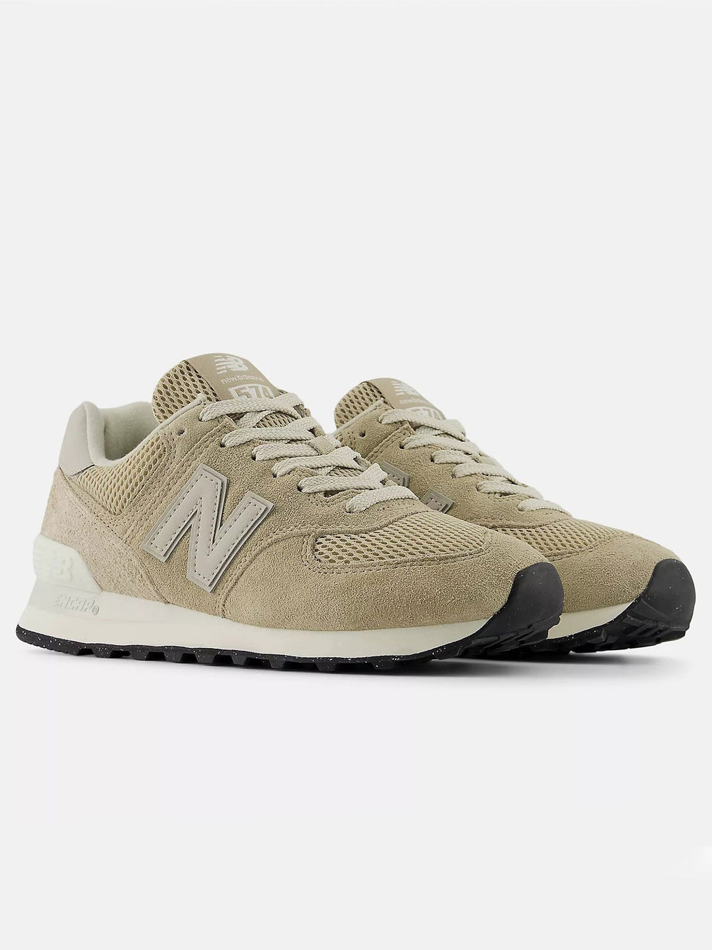 574 Beige/White Shoes