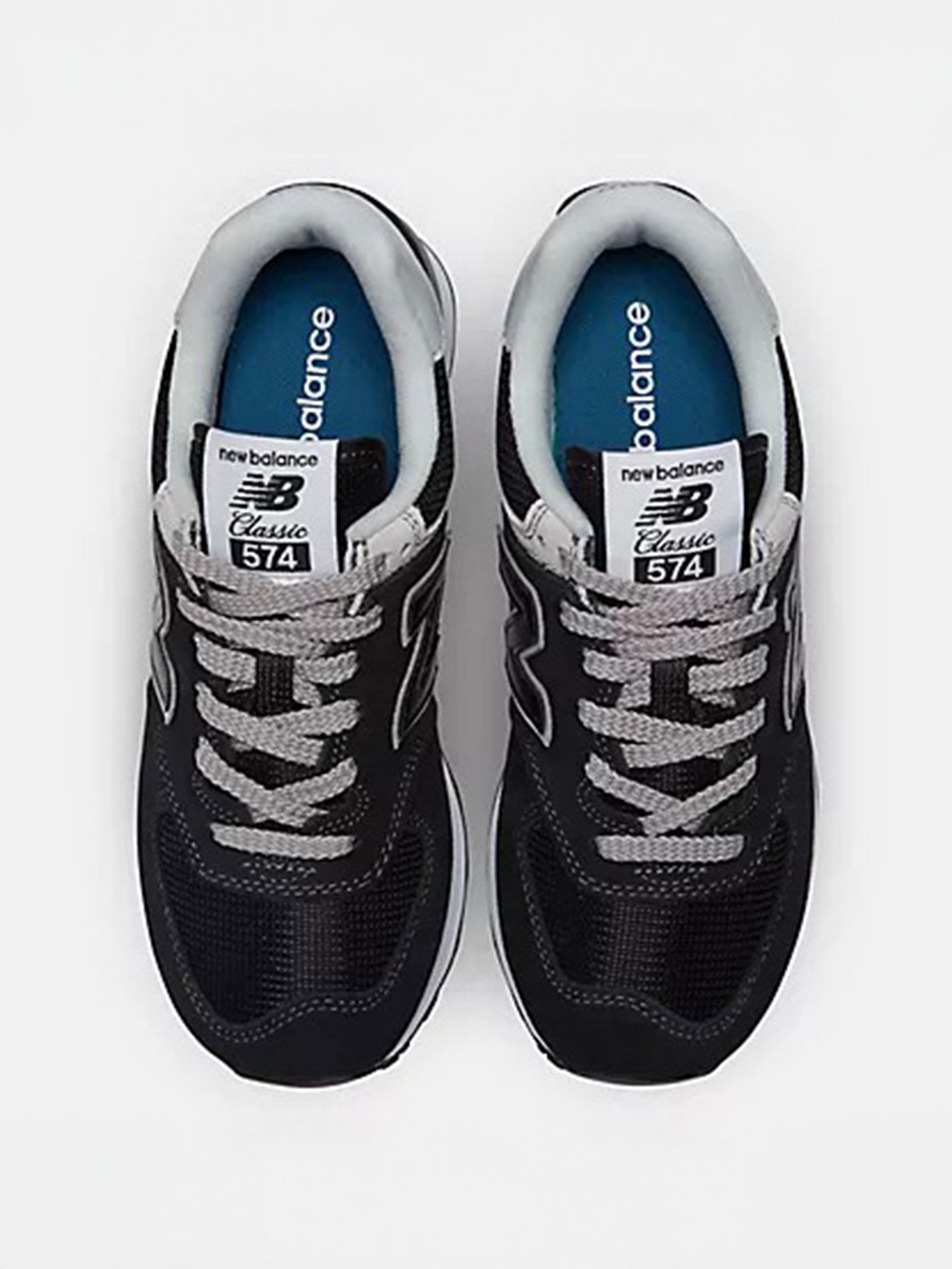 574 Black/White Shoes