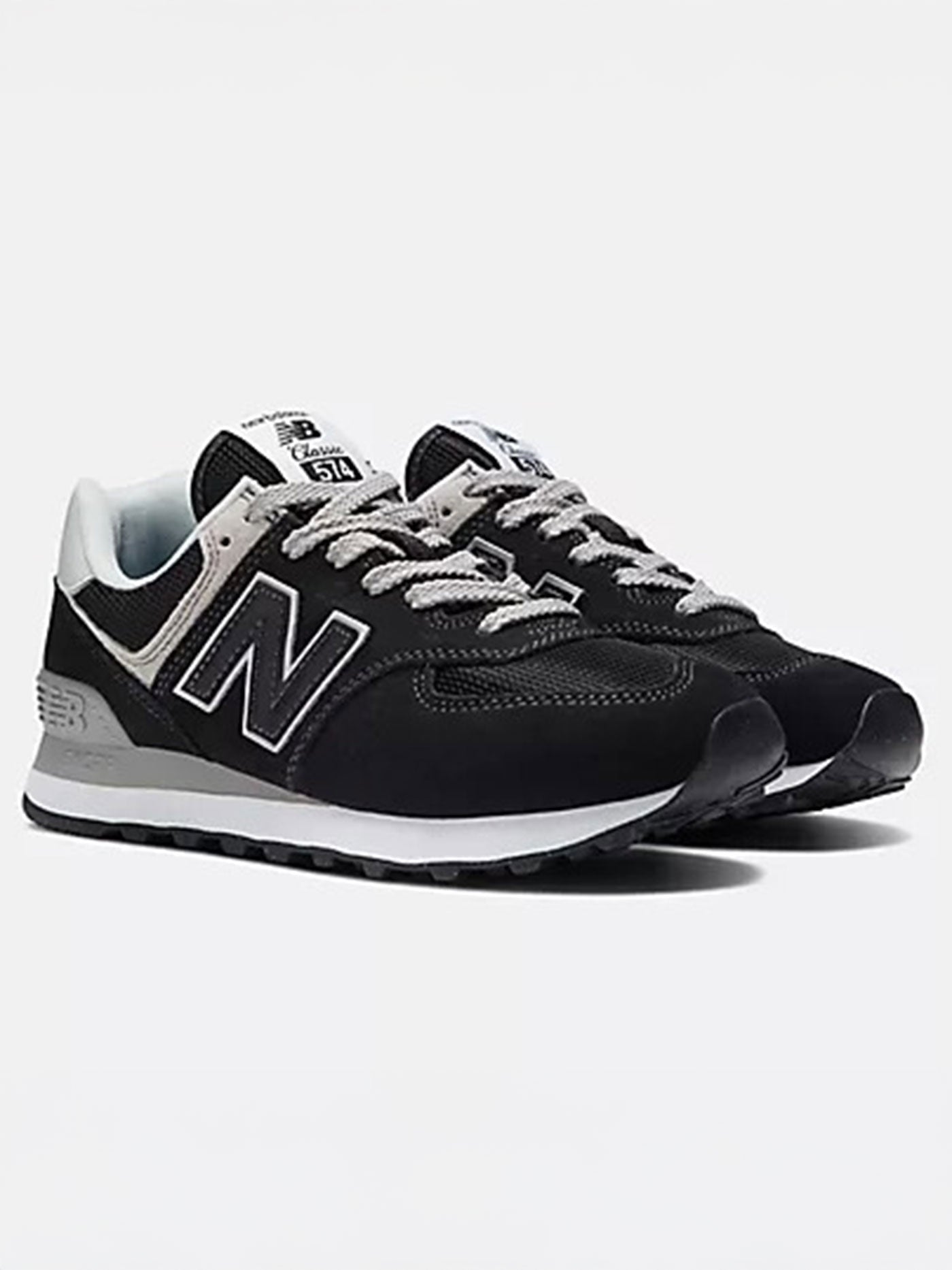 574 Black/White Shoes