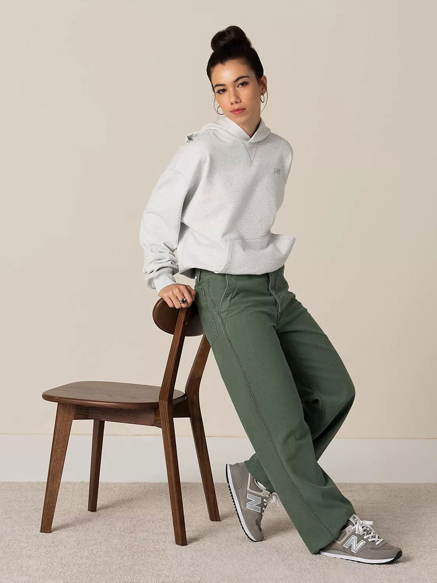 574 Grey/White Shoes