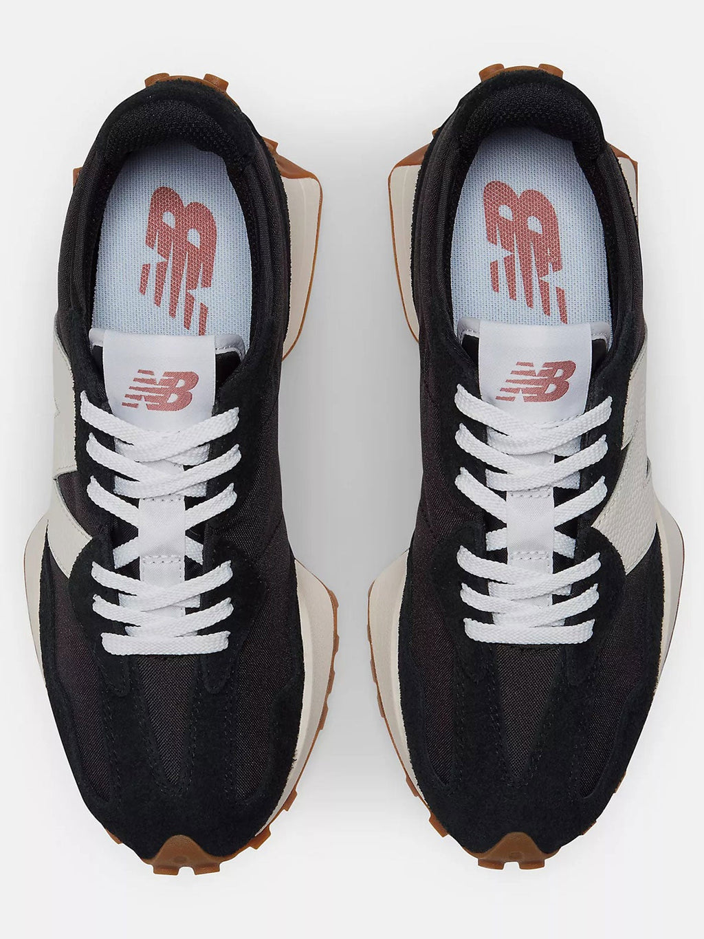 327 Black/White/Mineral Red Shoes