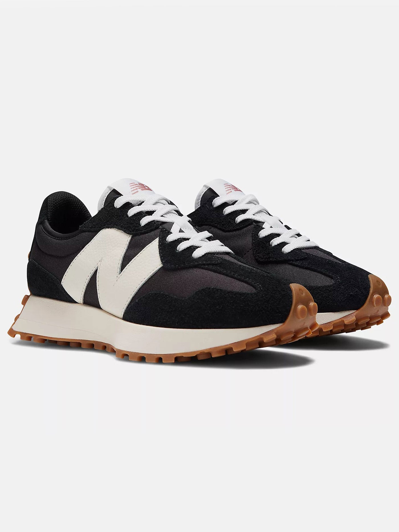 327 Black/White/Mineral Red Shoes